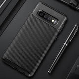 Luxury Carbon Fiber Matte Phone Case For Samsung